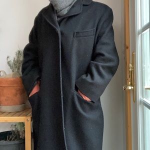 Maurice’s 100% wool Pea Coat black mens medium